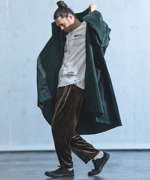 mj8044-8W Corduroy Over Size Gown (MADE IN JAPAN) ガウン mj8044-8W Corduroy Over Size Gown (MADE IN JAPAN) ガウン