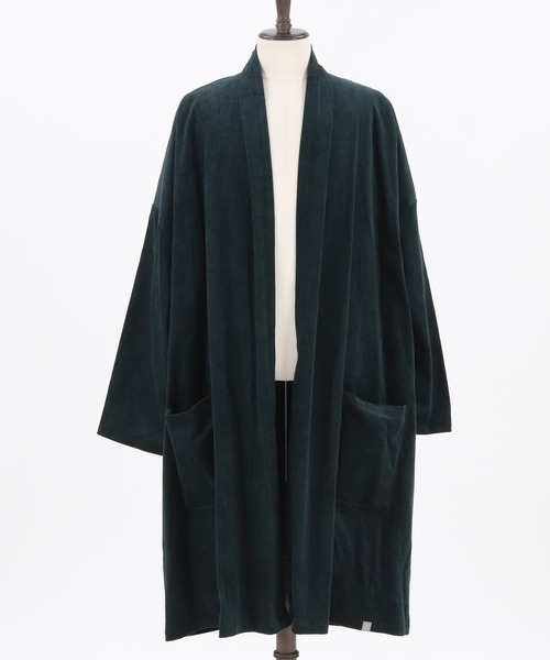 mj8044-8W Corduroy Over Size Gown (MADE IN JAPAN) ガウン mj8044-8W Corduroy Over Size Gown (MADE IN JAPAN) ガウン
