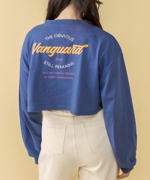 RASVOA(ラスボア)の「VanguardクロップドロンT(Tシャツ/カットソー・レディース・ブラック/オフホワイト/ブルー・FREE)」の1枚目の写真