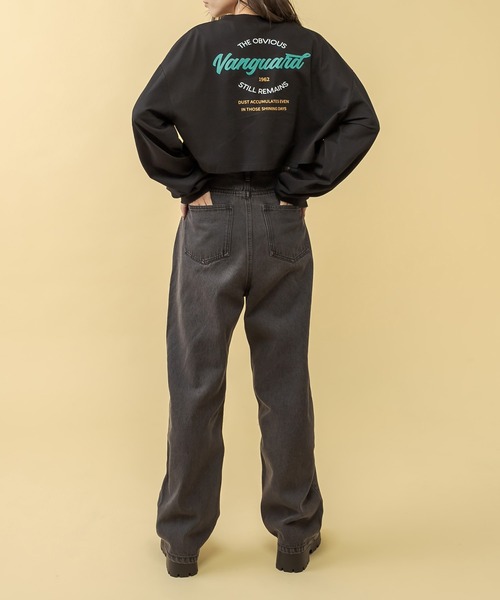 RASVOA(ラスボア)の「VanguardクロップドロンT(Tシャツ/カットソー・レディース・ブラック/オフホワイト/ブルー・FREE)」の18枚目の写真