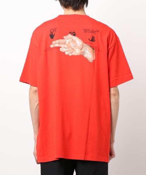 off white(オフホワイト)の「OFF WHITE (オフ ホワイト) PASCAL オーバーサイズプリントTシャツ(Tシャツ/カットソー・メンズ・ホワイト/レッド・XS/S/M)」の2枚目の写真