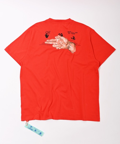 off white(オフホワイト)の「OFF WHITE (オフ ホワイト) PASCAL オーバーサイズプリントTシャツ(Tシャツ/カットソー・メンズ・ホワイト/レッド・XS/S/M)」の9枚目の写真