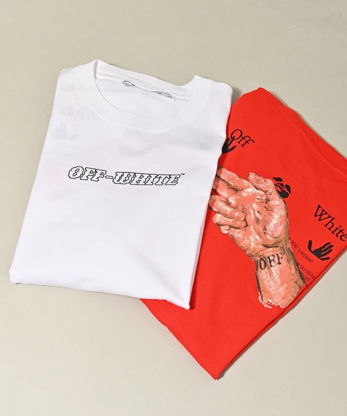 off white(オフホワイト)の「OFF WHITE (オフ ホワイト) PASCAL オーバーサイズプリントTシャツ(Tシャツ/カットソー・メンズ・ホワイト/レッド・XS/S/M)」の7枚目の写真