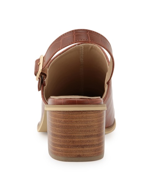 ROPE' PICNIC（ロペピクニック）の「クロコ型押しサボサンダル（サンダル・レディース・ブラック/キャメル・23.0cm/23.5cm/24.0cm/24.5cm）」の4枚目の写真