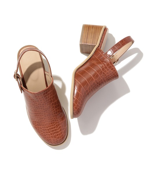 ROPE' PICNIC（ロペピクニック）の「クロコ型押しサボサンダル（サンダル・レディース・ブラック/キャメル・23.0cm/23.5cm/24.0cm/24.5cm）」の10枚目の写真