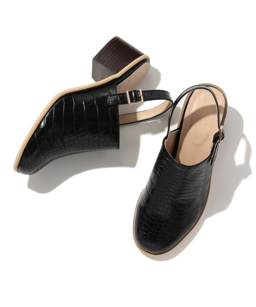 ROPE' PICNIC（ロペピクニック）の「クロコ型押しサボサンダル（サンダル・レディース・ブラック/キャメル・23.0cm/23.5cm/24.0cm/24.5cm）」の9枚目の写真