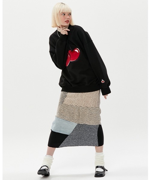ちょい様❤️９点⭐️A506⭐️ GRL ♥ オーバー ゆったり 薄手 トレーナー ATON エイトン ZERO TSURI URAKE CREWNECK PULLOVER ゼロ吊り裏