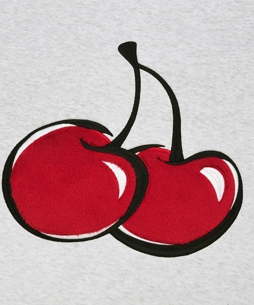 KIRSH（キルシー）の「A'GEM/9 × .kom『KIRSH/キルシー』BIG CHERRY SWEATSHIRT/ビッグチェリースウェットシャツ（スウェット・レディース・ブラック/グレー/ブルー・FREE）」の6枚目の写真