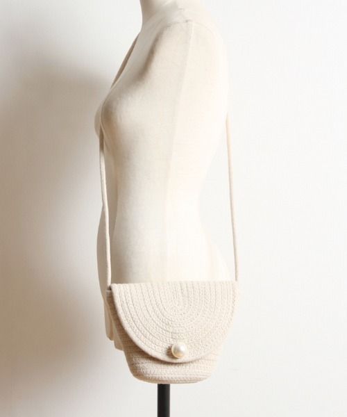 Cookie Chocolate（クッキーチョコレート）の「ミニストローバッグ（ショルダーバッグ・レディース・ベージュ/アイボリー・FREE）」の10枚目の写真