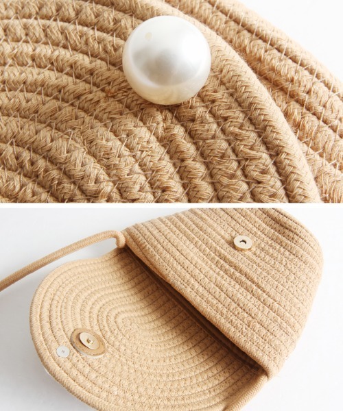 Cookie Chocolate（クッキーチョコレート）の「ミニストローバッグ（ショルダーバッグ・レディース・ベージュ/アイボリー・FREE）」の13枚目の写真