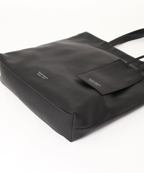 BACK NUMBER（バックナンバー）の「【BACK NUMBER】ソフトPU素材トートセット（トートバッグ・メンズ・ブラック/グレー・ONE SIZE）」の4枚目の写真