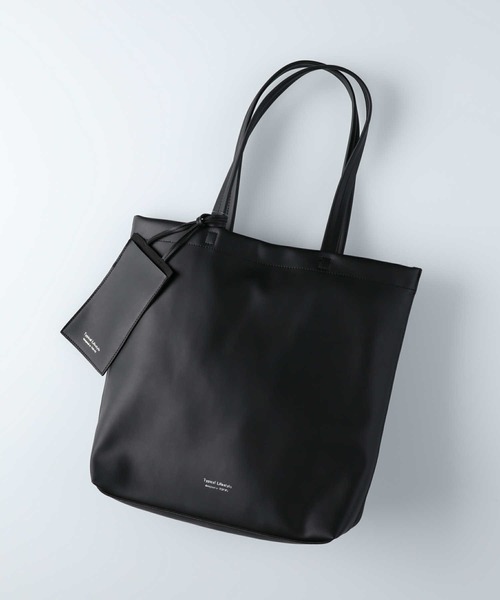 BACK NUMBER（バックナンバー）の「【BACK NUMBER】ソフトPU素材トートセット（トートバッグ・メンズ・ブラック/グレー・ONE SIZE）」の2枚目の写真