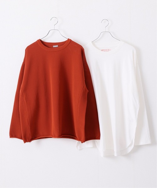 JOURNAL STANDARD relume（ジャーナルスタンダード　レリューム）の「【ニット+カットソーの2点SET】リサイクルポリエステル メッシュニット（ニット/セーター・メンズ・ブラック/ベージュ/パープル/グレー/グリーン/ピンク/レッド/ライトグレー・MEDIUM/LARGE）」の15枚目の写真