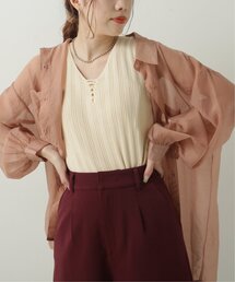 RAY CASSIN | フロントレースアップニットタンク(ニット/セーター)