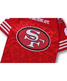 【バミキ】A BATHING APE 49ERS アメフトゲームシャツ A BATHING APE®️ × Mitchell & Ness / NFL – uk.bape.com