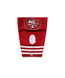 【バミキ】A BATHING APE 49ERS アメフトゲームシャツ Bape x Mitchell & Ness 