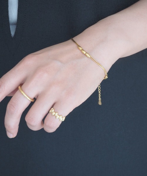 Jenny BY IMMANOEL（ジェニーバイイマノエル）の「silver925 2連デザインブレス（ブレスレット・レディース・シルバー/ゴールド・FREE）」の8枚目の写真