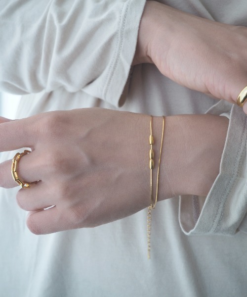 Jenny BY IMMANOEL（ジェニーバイイマノエル）の「silver925 2連デザインブレス（ブレスレット・レディース・シルバー/ゴールド・FREE）」の6枚目の写真