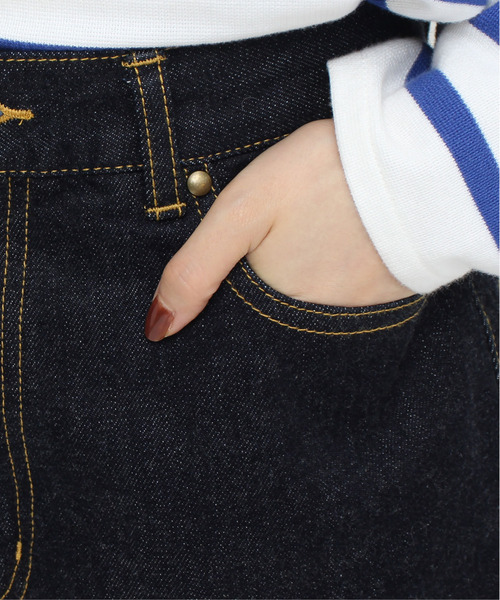 My Fav. CHILD WOMAN（マイファブチャイルドウーマン）の「11.36OZムラ糸デニム キュロットパンツ（デニムパンツ・レディース・ネイビー・36/38）」の20枚目の写真