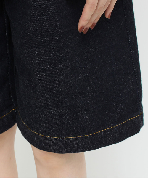 My Fav. CHILD WOMAN（マイファブチャイルドウーマン）の「11.36OZムラ糸デニム キュロットパンツ（デニムパンツ・レディース・ネイビー・36/38）」の22枚目の写真