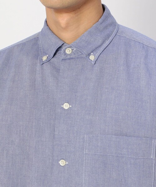 GYMPHLEX（ジムフレックス）の「【Gymphlex】ワイドボタンダウンシャツ LOX MEN（シャツ/ブラウス・メンズ・サックスブルー/アイボリー・SMALL/LARGE/MEDIUM）」の8枚目の写真