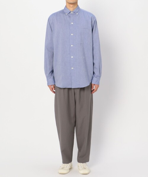 GYMPHLEX（ジムフレックス）の「【Gymphlex】ワイドボタンダウンシャツ LOX MEN（シャツ/ブラウス・メンズ・サックスブルー/アイボリー・SMALL/LARGE/MEDIUM）」の12枚目の写真