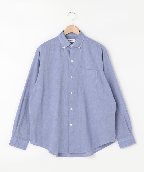 GYMPHLEX（ジムフレックス）の「【Gymphlex】ワイドボタンダウンシャツ LOX MEN（シャツ/ブラウス・メンズ・サックスブルー/アイボリー・SMALL/LARGE/MEDIUM）」の2枚目の写真