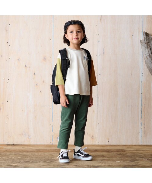 BREEZE（ブリーズ）の「スタメンコーデュロイパンツ 10分丈（その他パンツ・キッズ・ブラウン/ブルー/チャコール/キャメル/グリーン/ベージュ/ピンク・120/70/130/100/110/140/90/80）」の19枚目の写真