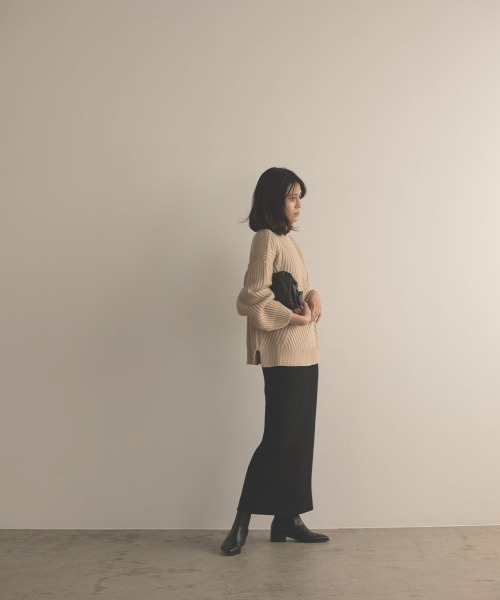 marjour(マージュール)の「STRETCH ROUGH SKIRT(スカート・レディース・ブラック/オレンジ・M)」の19枚目の写真