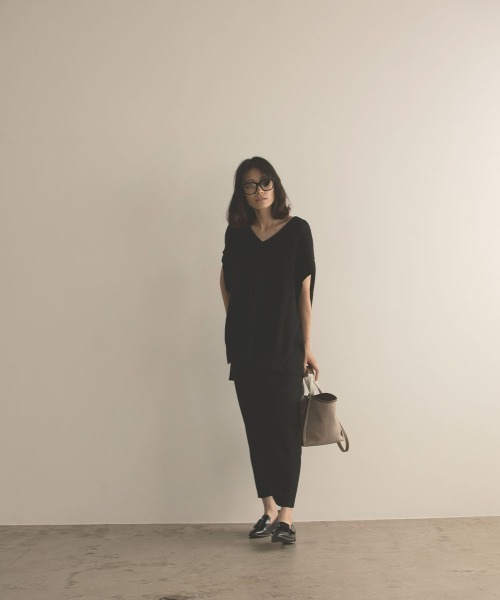 marjour(マージュール)の「STRETCH ROUGH SKIRT(スカート・レディース・ブラック/オレンジ・M)」の14枚目の写真