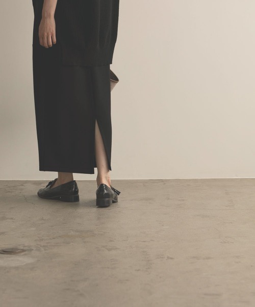 marjour(マージュール)の「STRETCH ROUGH SKIRT(スカート・レディース・ブラック/オレンジ・M)」の8枚目の写真