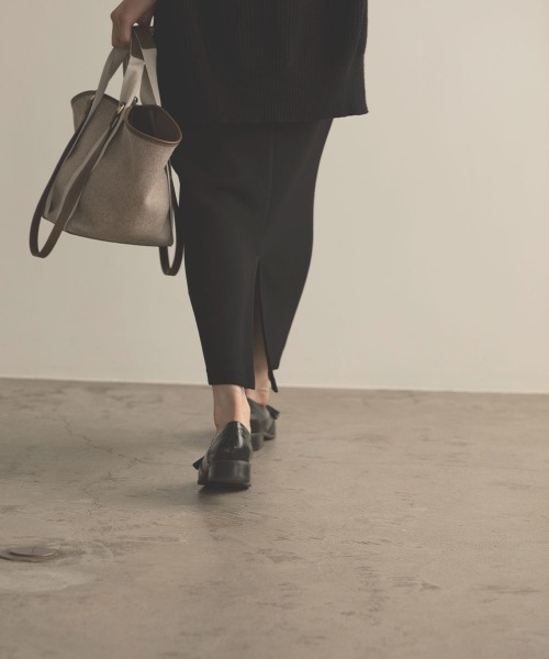 marjour(マージュール)の「STRETCH ROUGH SKIRT(スカート・レディース・ブラック/オレンジ・M)」の6枚目の写真