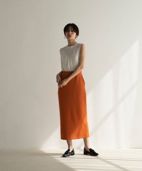 marjour(マージュール)の「STRETCH ROUGH SKIRT(スカート・レディース・ブラック/オレンジ・M)」の21枚目の写真
