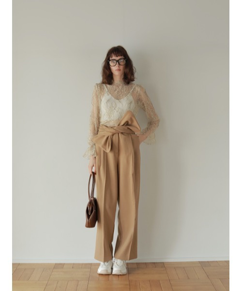 AMAIL(アマイル)の「Happy ribbon 2way パンツ(スラックス・レディース・ブラウン/ブルー・S/M)」の18枚目の写真