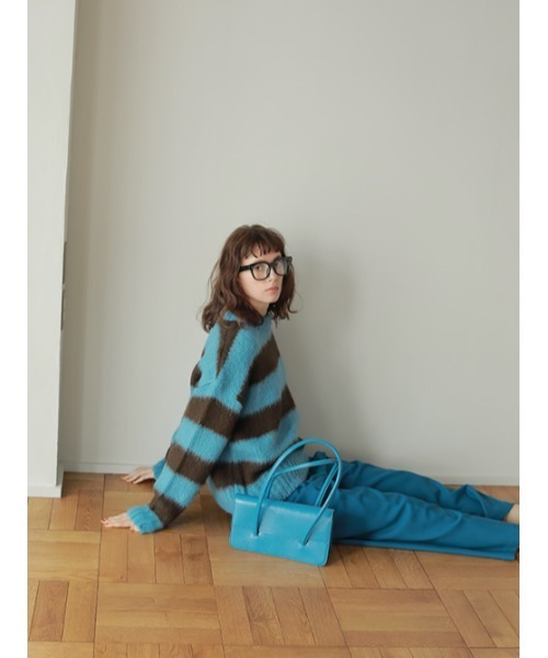 AMAIL(アマイル)の「Happy ribbon 2way パンツ(スラックス・レディース・ブラウン/ブルー・S/M)」の13枚目の写真