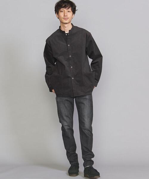 BEAUTY&YOUTH UNITED ARROWS(ビューティーアンドユースユナイテッドアローズ)の「BY 16W コーデュロイ スタンドカラー ブルゾン(シャツ/ブラウス・メンズ・ネイビー/オフホワイト/ダークグレー・S/M/L/XL)」の7枚目の写真