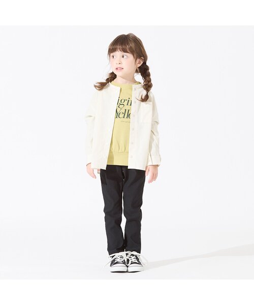 BREEZE（ブリーズ）の「もっとストレッチピケスキニーパンツ 10分丈（その他パンツ・キッズ・ブルー/ブラック/ブラウン・100/140/130/150/90/110/120）」の6枚目の写真