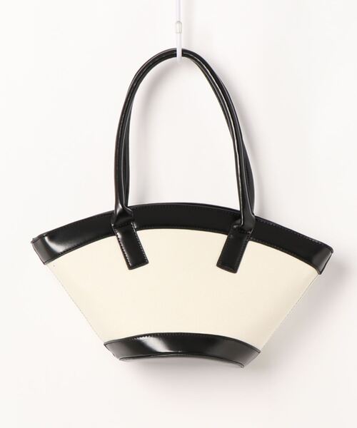 Settimissimo（セッティミッシモ）の「バイカラーオーバルデザインショルダーバッグ（ハンドバッグ・レディース・ブラック/ブラウン・FREE）」の4枚目の写真