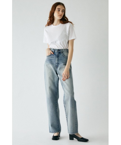 パンツ HW DAMAGE LOOSE STRAIGHT MOUSSY | HW DAMAGE LOOSE STRAIGHT (ワイド ) |SHEL'TTER WEBSTORE
