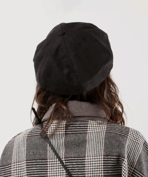 Sense of Grace（センスオブグレース）の「FK SUEDE BERET フェイクスェード ベレー帽（ハンチング/ベレー帽・レディース・アイボリー/ベージュ/ブラウン/ブラック/グレー・FREE）」の9枚目の写真