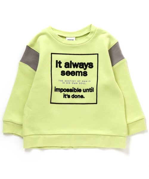 BREEZE(ブリーズ)の「ボックスロゴトレーナー(スウェット・キッズ・ブラック/キャメル/ライム・100/110/120/140/90/130/150)」の3枚目の写真