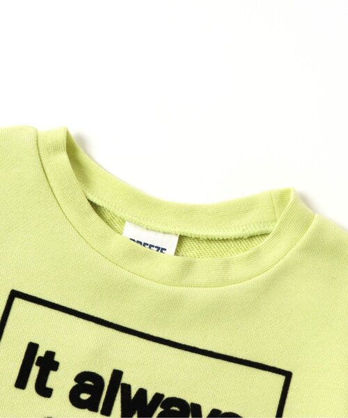 BREEZE(ブリーズ)の「ボックスロゴトレーナー(スウェット・キッズ・ブラック/キャメル/ライム・100/110/120/140/90/130/150)」の12枚目の写真