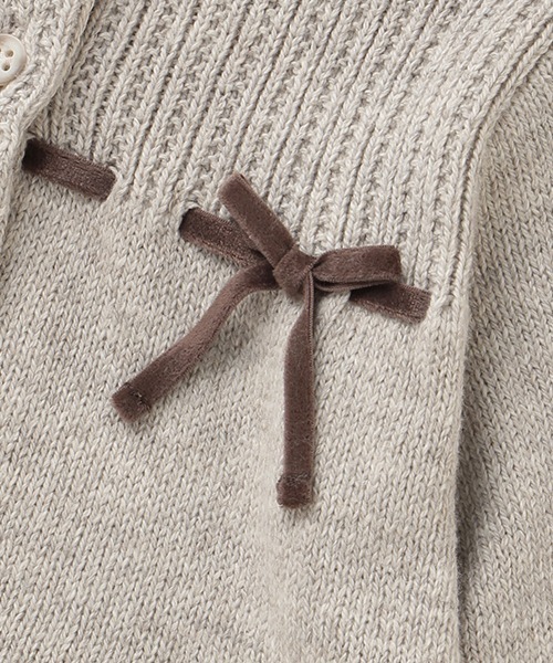 sense of wonder（センスオブワンダー）の「オーガニックタムボレロ【日本製】（カーディガン/ボレロ・キッズ・ライトグレー/キナリ・80-90cm/100-110cm/120-130cm）」の8枚目の写真