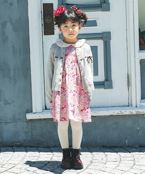 sense of wonder（センスオブワンダー）の「オーガニックタムボレロ【日本製】（カーディガン/ボレロ・キッズ・ライトグレー/キナリ・80-90cm/100-110cm/120-130cm）」の12枚目の写真