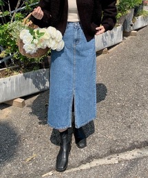 mood for a day | always denim skirt / スリットデニムスカート(デニムスカート)