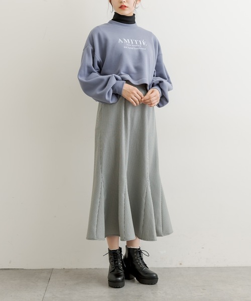 OLIVE des OLIVE（オリーブデオリーブ）の「【人気アイテム再入荷】履き心地が楽で美シルエット。ハイウエストマーメイドスカート（スカート・レディース・ピンクベージュ/ブラウン/ダークベージュ/ブラック/ライトブラウン/スミクロ・FREE）」の13枚目の写真