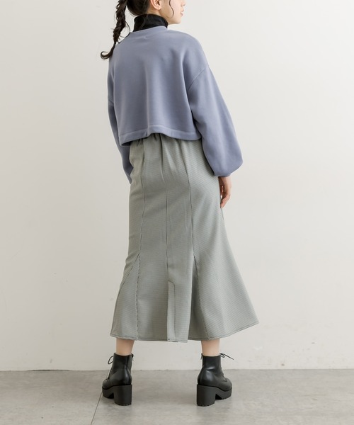 OLIVE des OLIVE（オリーブデオリーブ）の「【人気アイテム再入荷】履き心地が楽で美シルエット。ハイウエストマーメイドスカート（スカート・レディース・ピンクベージュ/ブラウン/ダークベージュ/ブラック/ライトブラウン/スミクロ・FREE）」の8枚目の写真