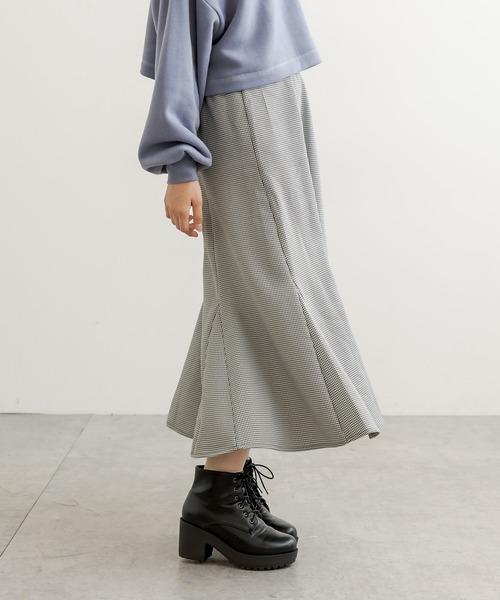 OLIVE des OLIVE（オリーブデオリーブ）の「【人気アイテム再入荷】履き心地が楽で美シルエット。ハイウエストマーメイドスカート（スカート・レディース・ピンクベージュ/ブラウン/ダークベージュ/ブラック/ライトブラウン/スミクロ・FREE）」の10枚目の写真