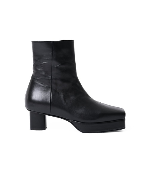 Narcissus(ナルシス)の「【OZKAN】スクエアショートブーツ(ブーツ・レディース・ホワイト/ブラック・38/35/36/37)」の11枚目の写真