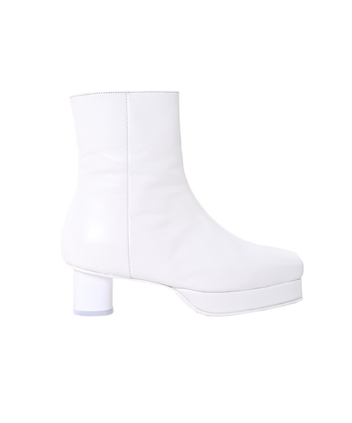 Narcissus(ナルシス)の「【OZKAN】スクエアショートブーツ(ブーツ・レディース・ホワイト/ブラック・38/35/36/37)」の8枚目の写真